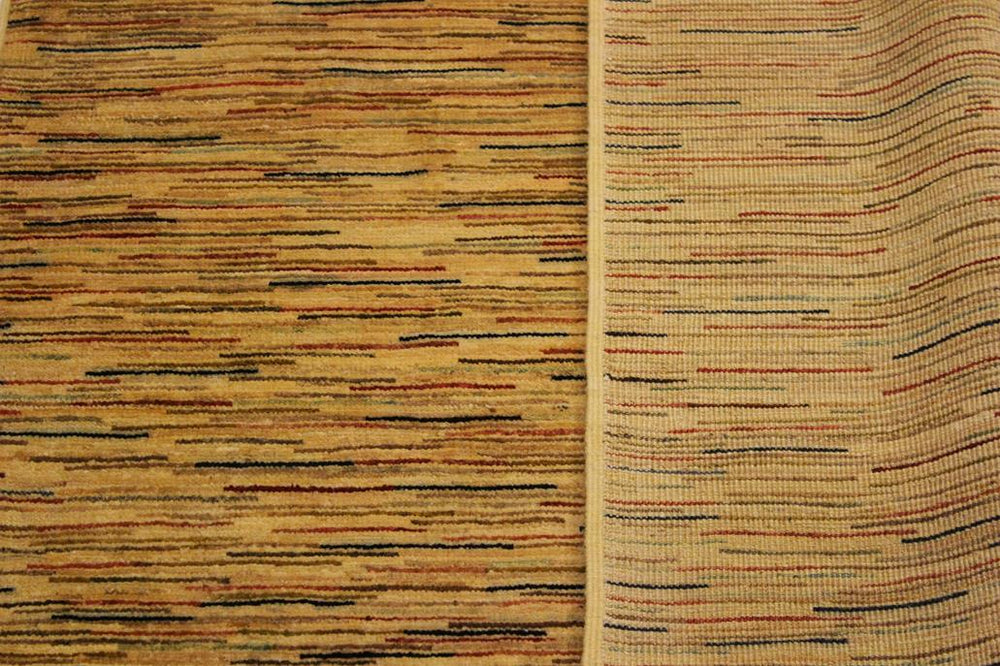 handmade Modern Gabbeh Beige Rust Hand Knotted RECTANGLE 100% WOOL area rug 4 X6 
