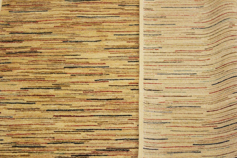 handmade Modern Gabbeh Beige Rust Hand Knotted RECTANGLE 100% WOOL area rug 4' x 6'
