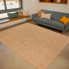 handmade Transitional Kafkaz Brown Tan Hand Knotted RECTANGLE 100% WOOL area rug 10X14