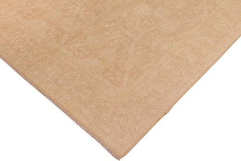 handmade Modern Kafkaz Brown Tan Hand Knotted RECTANGLE 100% WOOL area rug 10' x 14'