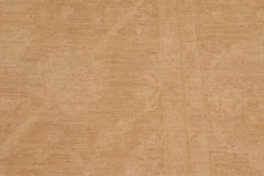 handmade Transitional Kafkaz Brown Tan Hand Knotted RECTANGLE 100% WOOL area rug 10X14