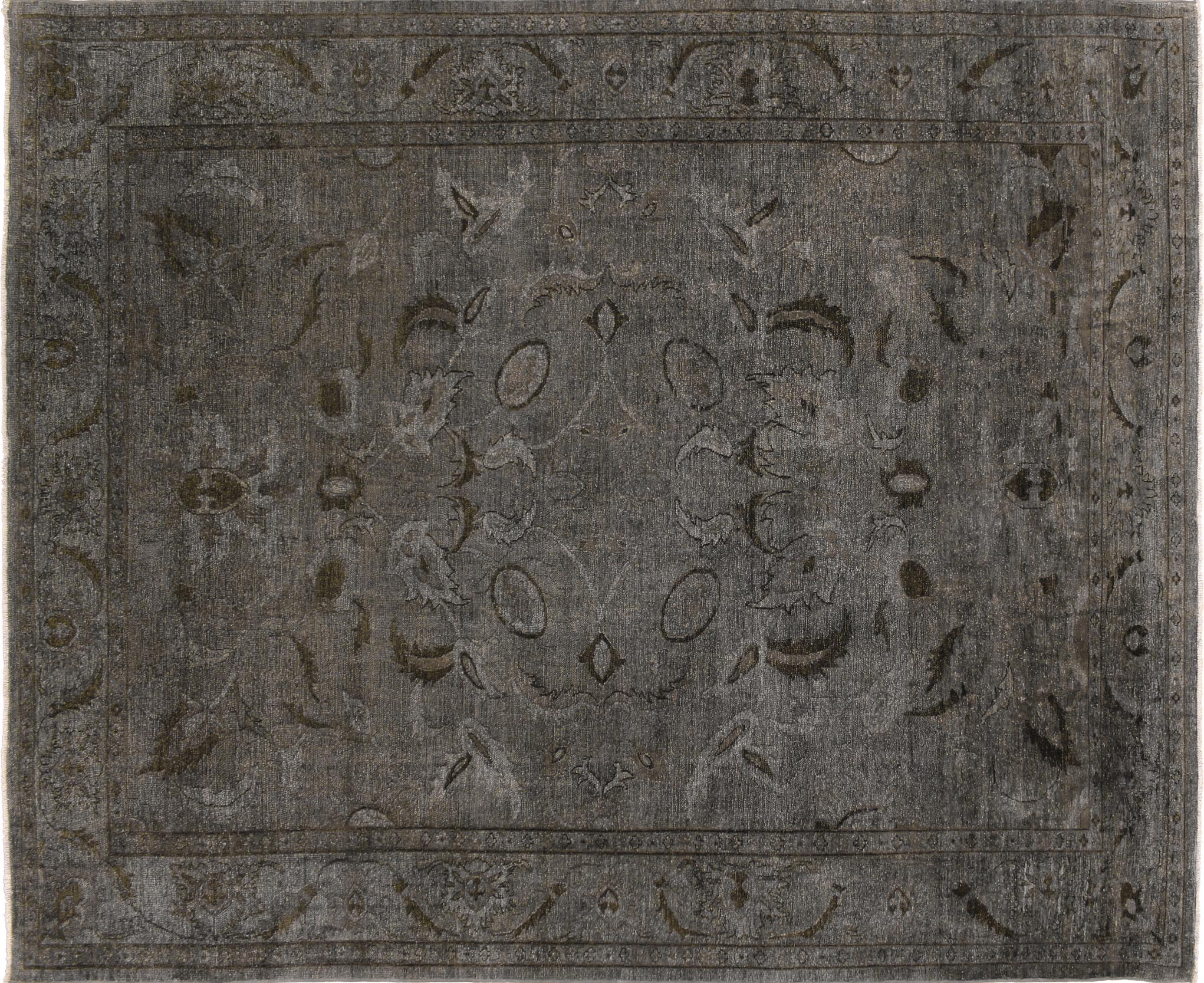 handmade Over Dyed Over Dyed Lt. Green Lt. Green Hand Knotted RECTANGLE 100% WOOL area rug 10' x 13'