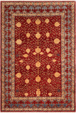 Tribal Super Kazak Chassidy Red/Blue Wool Rug - 6'10'' x 9'6''