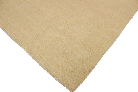 handmade Modern Kafkaz Lt. Tan Tan Hand Knotted RECTANGLE 100% WOOL area rug 10' x 14'