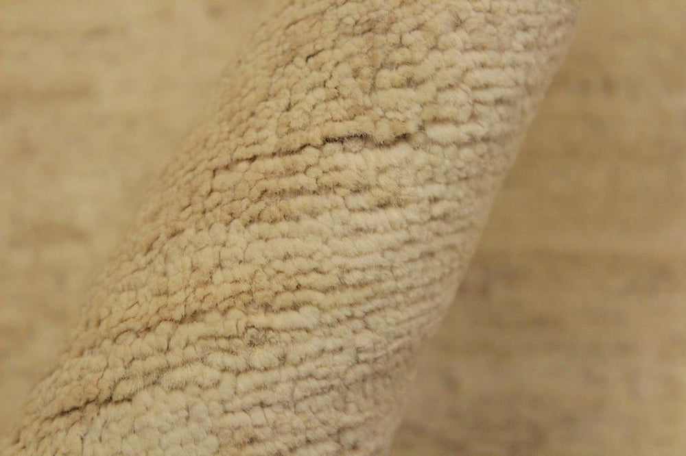 handmade Modern Kafkaz Lt. Tan Tan Hand Knotted RECTANGLE 100% WOOL area rug 10X14