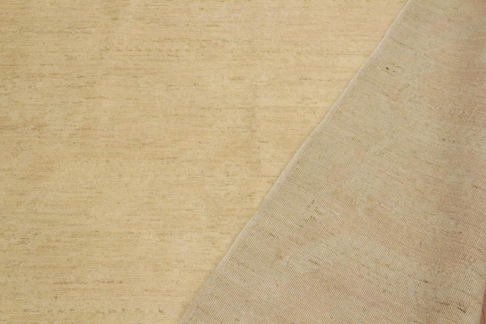 handmade Modern Kafkaz Lt. Tan Tan Hand Knotted RECTANGLE 100% WOOL area rug 10X14