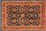 Bohemian Ziegler Alease Blue/Rust Hand-Knotted Wool Rug - 8'0'' x 9'7''