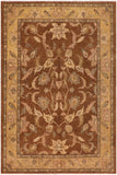 handmade Traditional Kafkaz Brown Gold Hand Knotted RECTANGLE 100% WOOL area rug 8 x 10