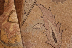 handmade Traditional Kafkaz Brown Gold Hand Knotted RECTANGLE 100% WOOL area rug 8X10