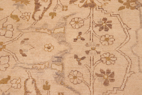 handmade Traditional Kafkaz Beige Gold Hand Knotted RECTANGLE 100% WOOL area rug 8x10