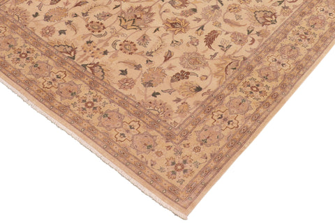 handmade Traditional Kafkaz Beige Green Hand Knotted RECTANGLE 100% WOOL area rug 8x10