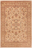 handmade Traditional Lahore Beige Green Hand Knotted RECTANGLE 100% WOOL area rug 8 x 10