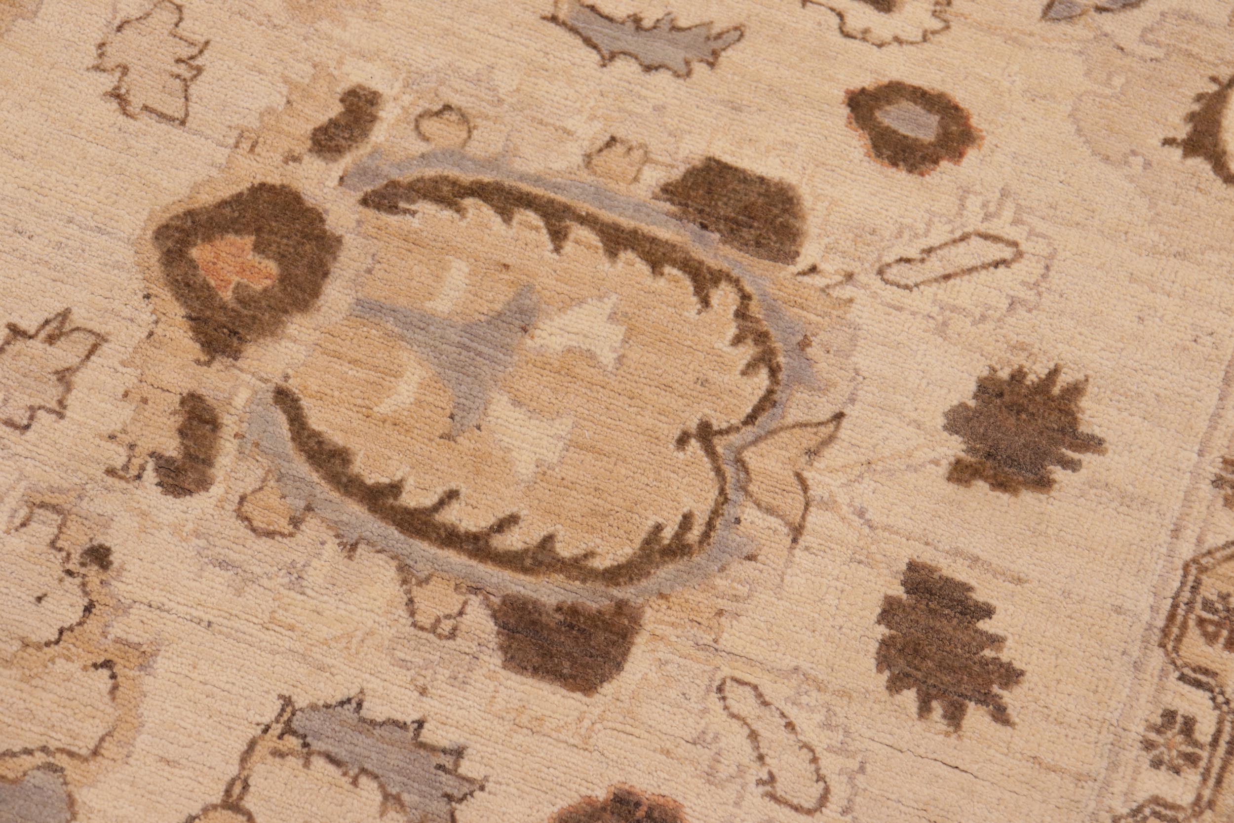 handmade Traditional Kafkaz Tan Brown Hand Knotted RECTANGLE 100% WOOL area rug 8x10
