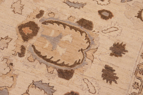 handmade Traditional Kafkaz Tan Brown Hand Knotted RECTANGLE 100% WOOL area rug 8x10