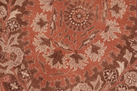 handmade Traditional Tajdar Brown Brown Hand Knotted RECTANGLE 100% WOOL area rug 8 x 10