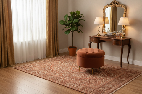 handmade Traditional Tajdar Brown Brown Hand Knotted RECTANGLE 100% WOOL area rug 8 x 10