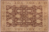 Oriental Ziegler Olimpia Brown/Tan Hand-Knotted Wool Rug - 8'1'' x 10'0''
