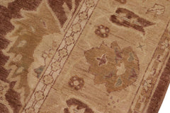 handmade Traditional Kafkaz Brown Tan Hand Knotted RECTANGLE 100% WOOL area rug 8X10