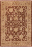 handmade Traditional Kafkaz Brown Tan Hand Knotted RECTANGLE 100% WOOL area rug 8 x 10
