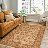 handmade Traditional Kafkaz Beige Beige Hand Knotted RECTANGLE 100% WOOL area rug 8 x 10