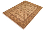 handmade Traditional Kafkaz Beige Beige Hand Knotted RECTANGLE 100% WOOL area rug 8 x 10