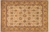 Bohemian Ziegler Mitzie Beige/Beige Hand-Knotted Wool Rug - 8'0'' x 9'9''
