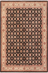 handmade Transitional Kafkaz Brown Beige Hand Knotted RECTANGLE 100% WOOL area rug 8X10