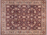 Agra Heritage Mignon Red/Grey Wool Rug - 8'4'' x 10'4''