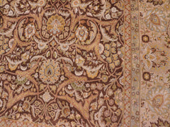 handmade Traditional  Brown Beige Hand Knotted RECTANGLE 100% WOOL area rug 8x10