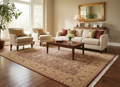 Heritage Marivel Brown/Tan Wool Rug - 7'11''X10'6''