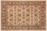 Shabby Chic Ziegler Maile Beige/Brown Hand-Knotted Wool Rug - 8'1'' x 9'9''