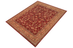 handmade Traditional Lahore Rust Tan Hand Knotted RECTANGLE 100% WOOL area rug 8'X10'
