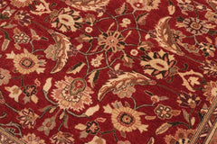 handmade Traditional Lahore Rust Tan Hand Knotted RECTANGLE 100% WOOL area rug 8'X10'