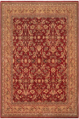 handmade Traditional Lahore Rust Tan Hand Knotted RECTANGLE 100% WOOL area rug 8'X10'