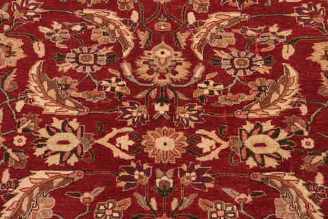 handmade Traditional Lahore Rust Tan Hand Knotted RECTANGLE 100% WOOL area rug 8'X10'