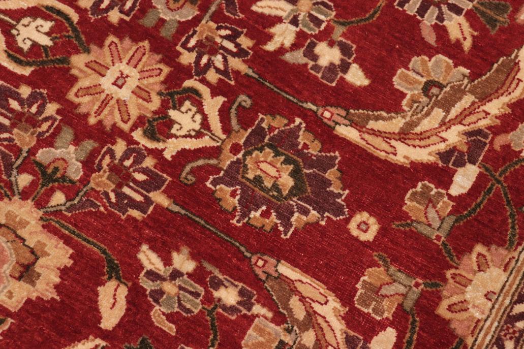 handmade Traditional Lahore Rust Tan Hand Knotted RECTANGLE 100% WOOL area rug 8'X10'