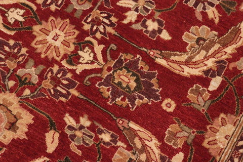 handmade Traditional Lahore Rust Tan Hand Knotted RECTANGLE 100% WOOL area rug 8'X10'