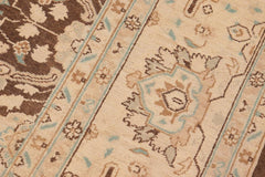 handmade Traditional Kafkaz Brown Beige Hand Knotted RECTANGLE 100% WOOL area rug 8X10