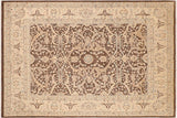 Boho Chic Ziegler Lavette Brown/Beige Hand-Knotted Wool Rug - 7'9'' x 10'0''