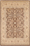 handmade Traditional Kafkaz Brown Beige Hand Knotted RECTANGLE 100% WOOL area rug 8 x 10
