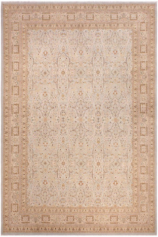 handmade Traditional Design Lt. Blue Ivory Hand Knotted RECTANGLE 100% WOOL area rug 9'X12'