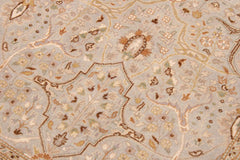 handmade Traditional Design Lt. Blue Ivory Hand Knotted RECTANGLE 100% WOOL area rug 9'X12'