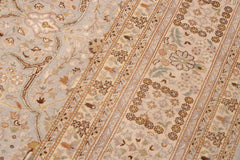 handmade Traditional Design Lt. Blue Ivory Hand Knotted RECTANGLE 100% WOOL area rug 9'X12'