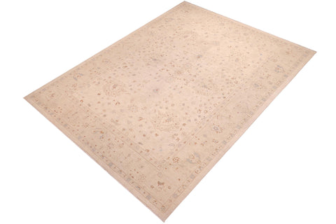 handmade Traditional Kafkaz Lt. Tan Tan Hand Knotted RECTANGLE 100% WOOL area rug 9x12