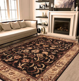 handmade Traditional Veg Dye Black Gray Hand Knotted RECTANGLE 100% WOOL area rug 9 x 12