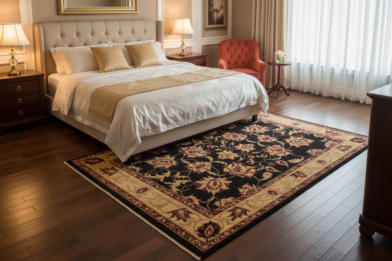 handmade Traditional Kafkaz Black Gold Hand Knotted RECTANGLE 100% WOOL area rug 9x12