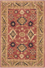 handmade Traditional Kafkaz Rust Lt. Green Hand Knotted RECTANGLE 100% WOOL area rug 9X12