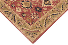 handmade Traditional Kafkaz Rust Lt. Green Hand Knotted RECTANGLE 100% WOOL area rug 9X12