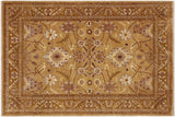 Oriental Ziegler Gianna Tan/Brown Hand-Knotted Wool Rug - 9'3'' x 12'0''