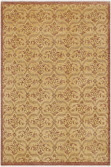 handmade Transitional Kafkaz Gold Brown Hand Knotted RECTANGLE 100% WOOL area rug 9X12